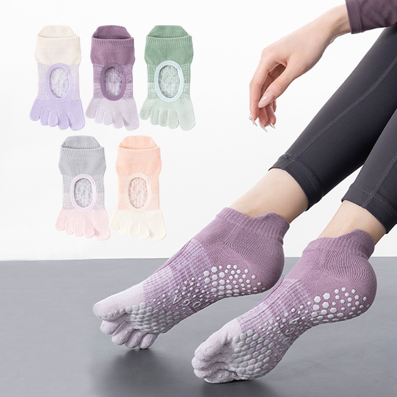 女性用ヨガソックス、五本指タイプ、滑り止め付き、フィットネス - Yoga Fitness Training のレビューと価格