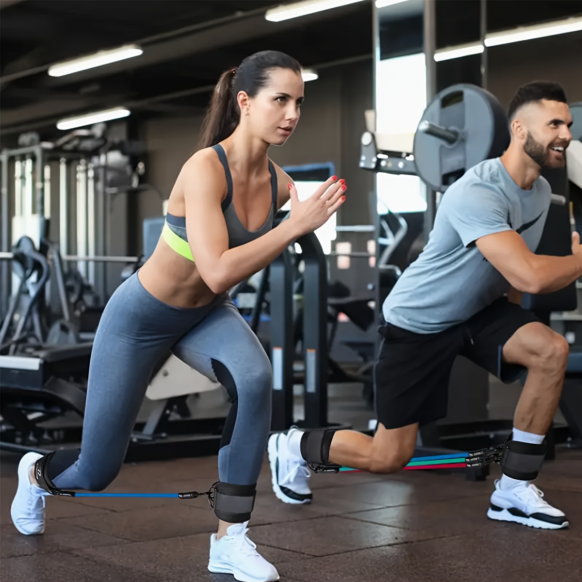 5ピースアンクルレジスタンスバンドセット、調節可能なストラッ - Yoga Fitness Resistance Band のレビューと価格
