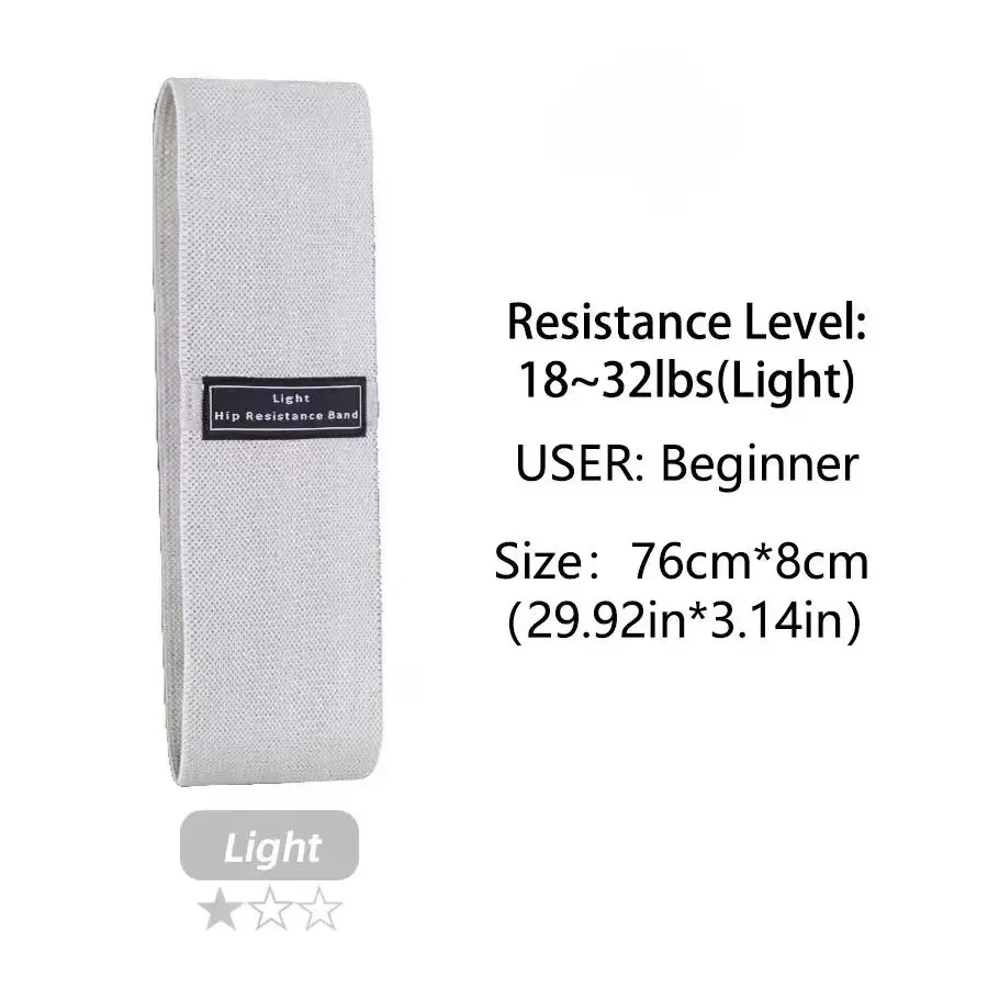 ファブリック抵抗ヒップブーティーバンド臀部太もも弾性トレーニ - Yoga Fitness Resistance Band のレビューと価格